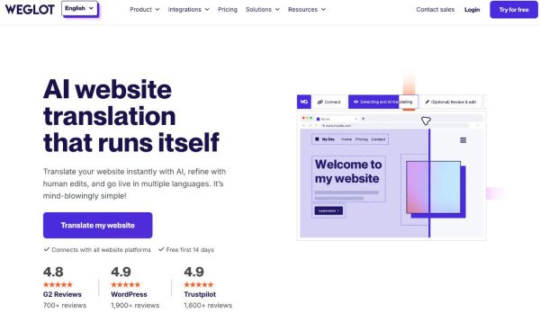 Weglot радикально обновили продукт, внедрив в него ИИ и выпустив версию 2.0 для WordPress Weglot радикально обновили продукт, внедрив в него ИИ и выпустив версию 2.0 для WordPress