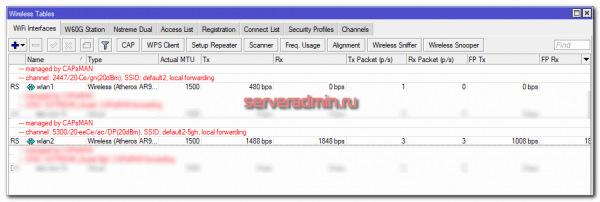Бесшовный wifi роуминг с помощью capsman в Микротик